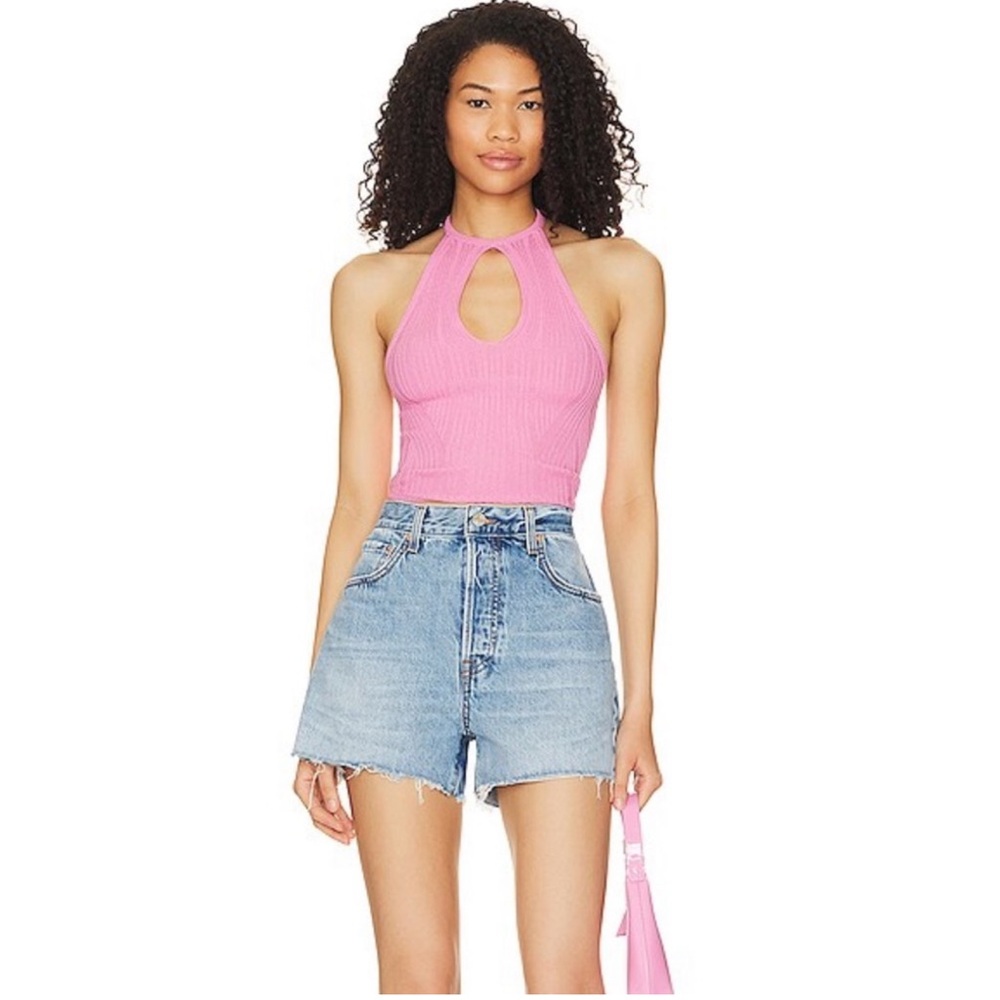 NWT- NBD Genesis Pink Halter top in pink
